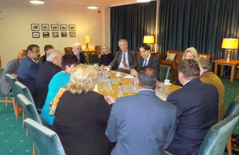 James Morris MP chairing a social care roundtable