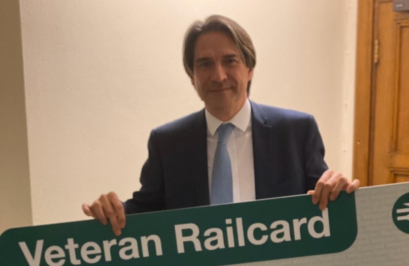 James promotes the Veterans Railcard