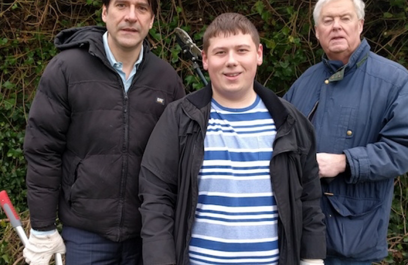 James with David Vickers and Cllr Simon Phipps