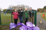 James Morris MP with Halesowen North Councillor Karen Shakespeare and local volunteers pick up litter