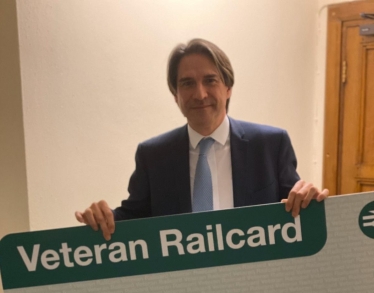James promotes the Veterans Railcard